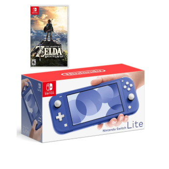 Nintendo Switch Lite Blue + Zelda The Breath Of The Wild 