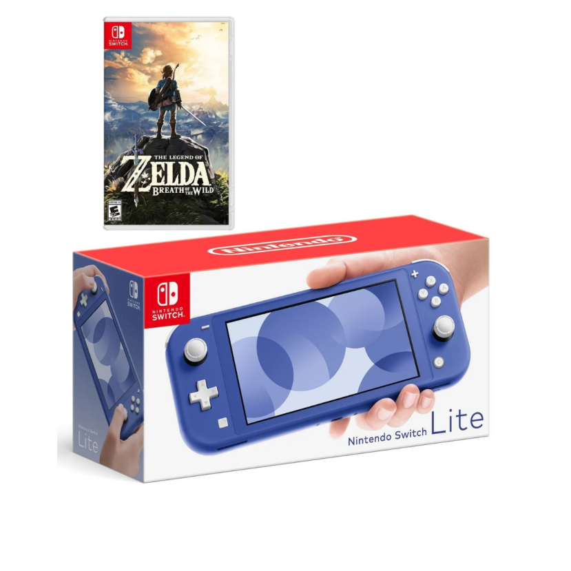 Nintendo Switch Lite Blue + Zelda The Breath Of The Wild