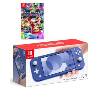 Nintendo Switch Lite Blue + Mario Kart 8 
