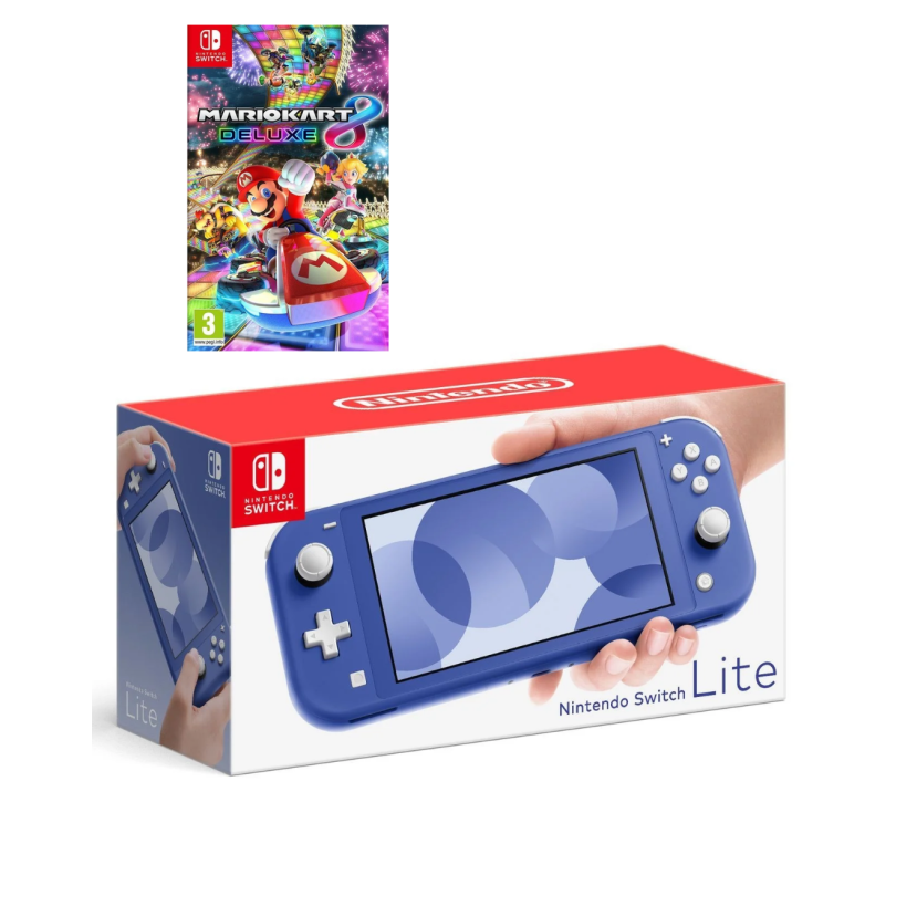 Nintendo Switch Lite Blue + Mario Kart 8 Nintendo Switch Lite Blue + Mario Kart 8
