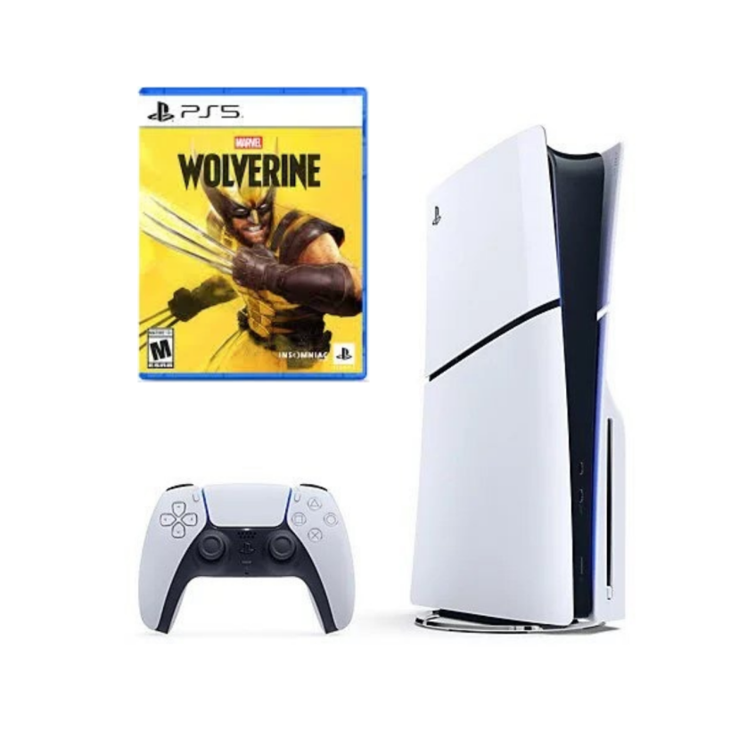 Sony Playstation 5 Slim Disc Edition + Marvel's Wolverine PS5 NAUDOTAS 
