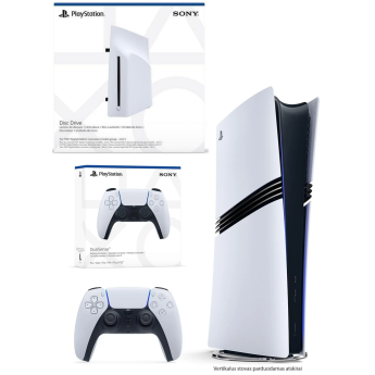 Sony Playstation 5 PRO 2TB + Papildomas Dualsense + Disc Drive ATSIĖMIMAS VIETOJE 