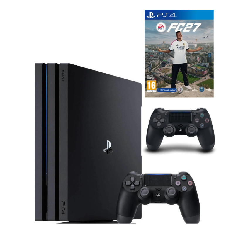 Sony Playstation 4 PRO 1TB + FC 27 + Papildomas Dualshock Pultelis NAUDOTAS