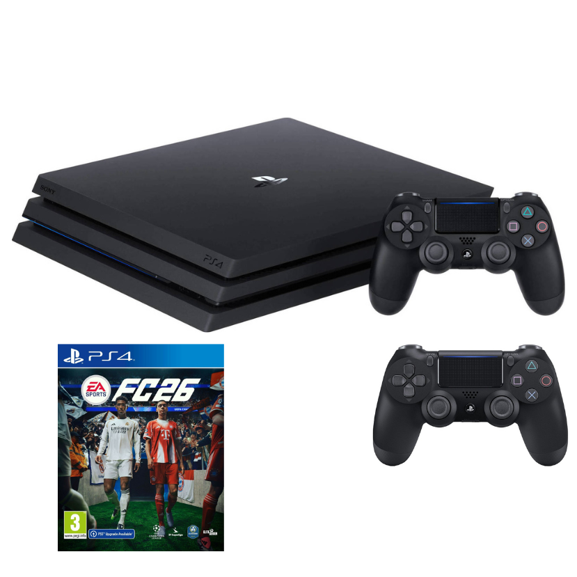 Sony Playstation 4 PRO 1TB + FC 26 + Papildomas Pultelis NAUDOTAS