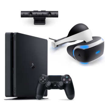 Sony Playstation 4 Slim 500GB + Sony VR + Kamera Naudotas