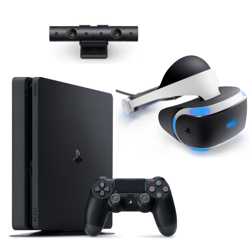 Sony Playstation 4 Slim 500GB + Sony VR + Kamera