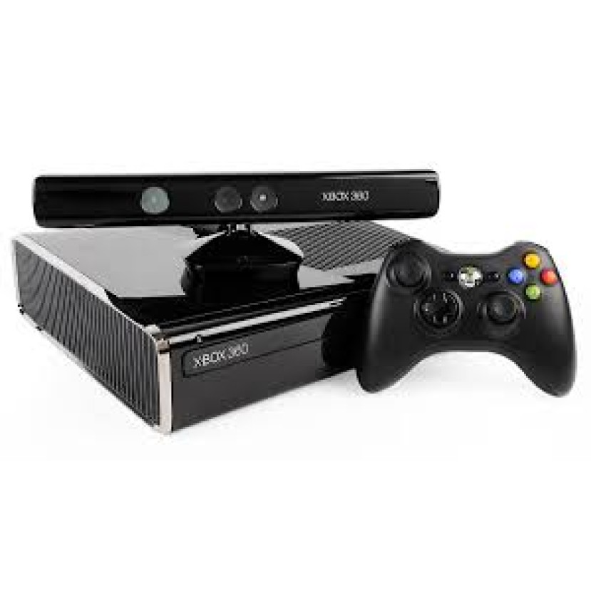 Xbox 360 Slim 250GB + Kinect Sensorius Atrištas Su Žaidimais